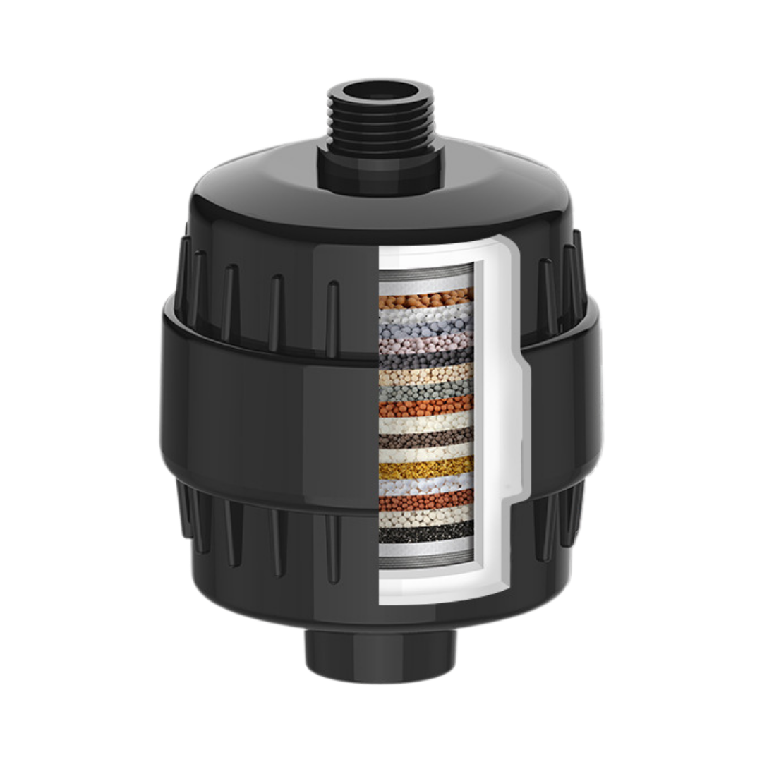Filter cutaway showing 20 layer filtration